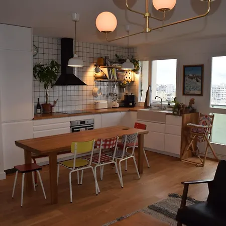 Apartment Family Nest With Sacre-coeur And Eiffel Tower View Paris